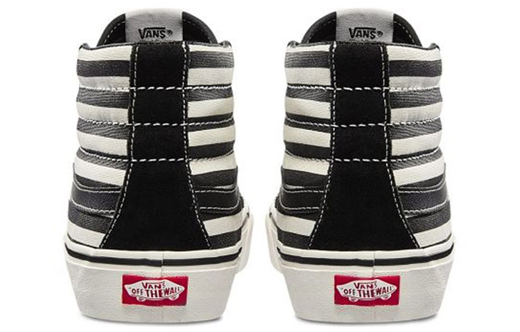 Shop Vans SK8-Hi Stripe Kasut Tinggi Unisex Hitam Putih VN0A3ZCEUZS