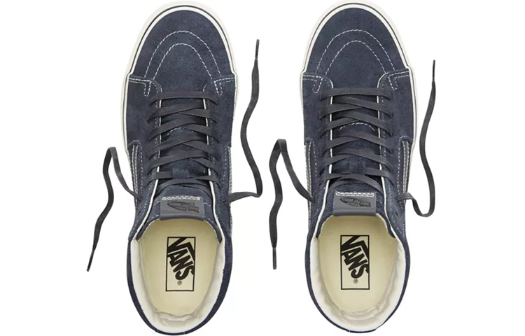 Shop Vans Sk8-Hi Suedez '海军蓝' 高帮运动鞋 VN0A38GEULQ