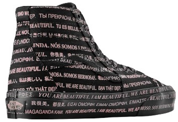 Vans Sk8-Hi Tapered '我们很美 - 黑色' VN0A4U162OD Order Vans Sk8-Hi Tapered '我们很美 - 黑色' VN0A4U162OD