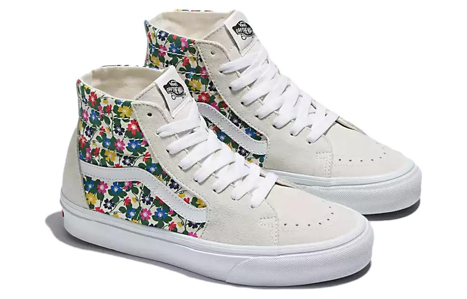 Vans Sk8-Hi Tapered Floral Shoes 'White Multi' 圖 2