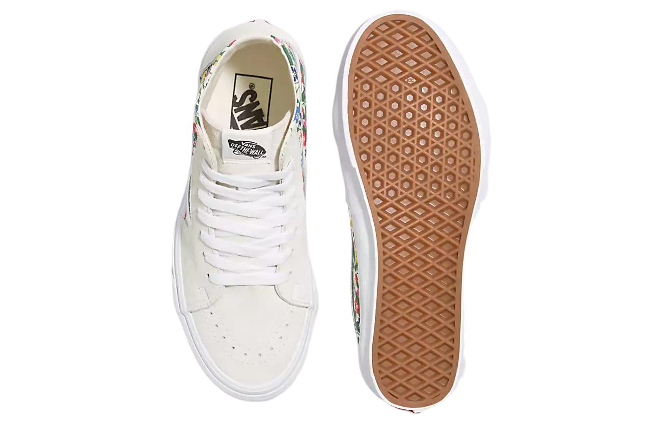 Vans Sk8-Hi Tapered Floral Shoes 'White Multi' 圖 4