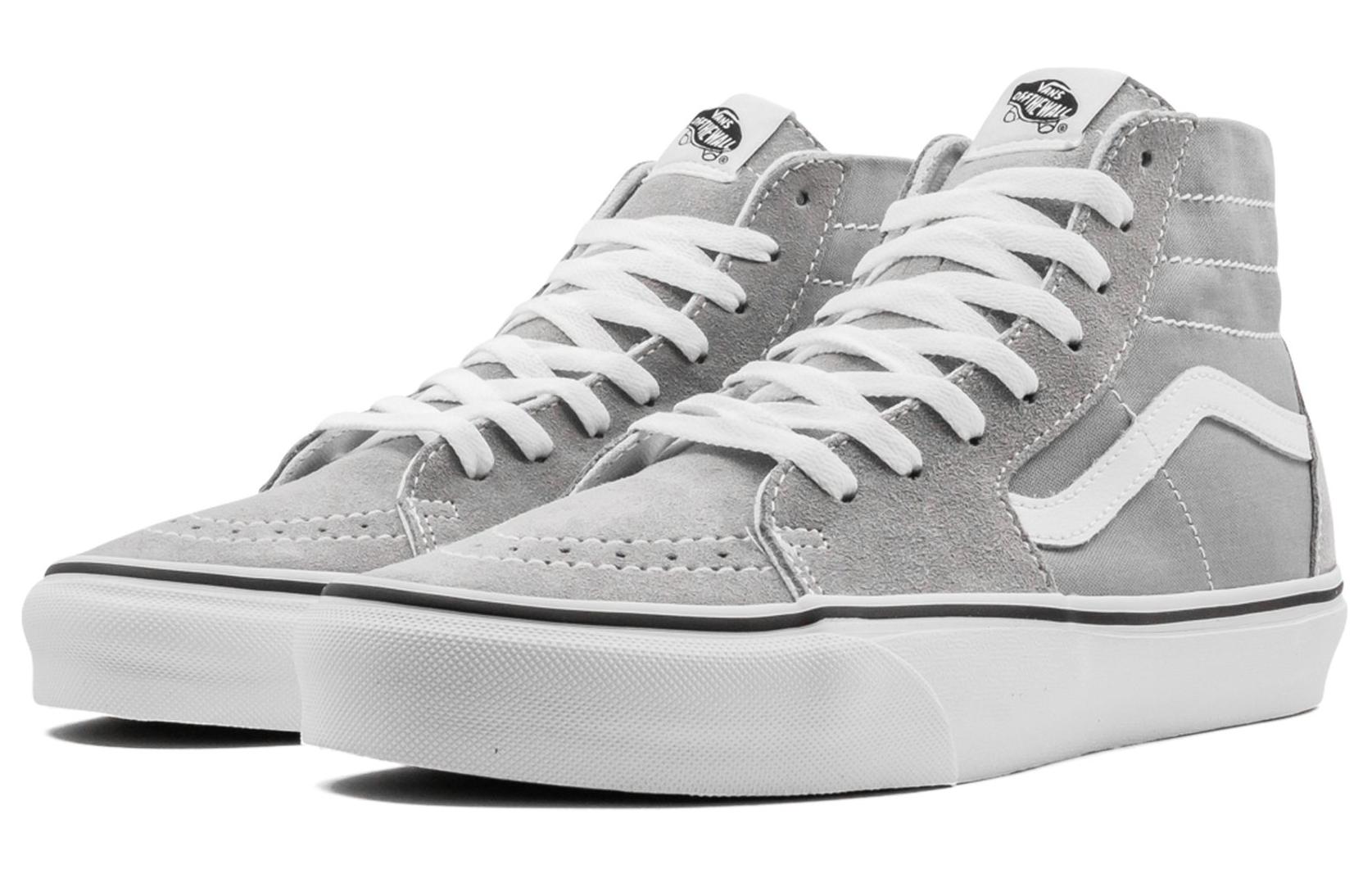 Shop Vans SK8 HI Tapered 高筒滑板鞋 男女同款 灰色