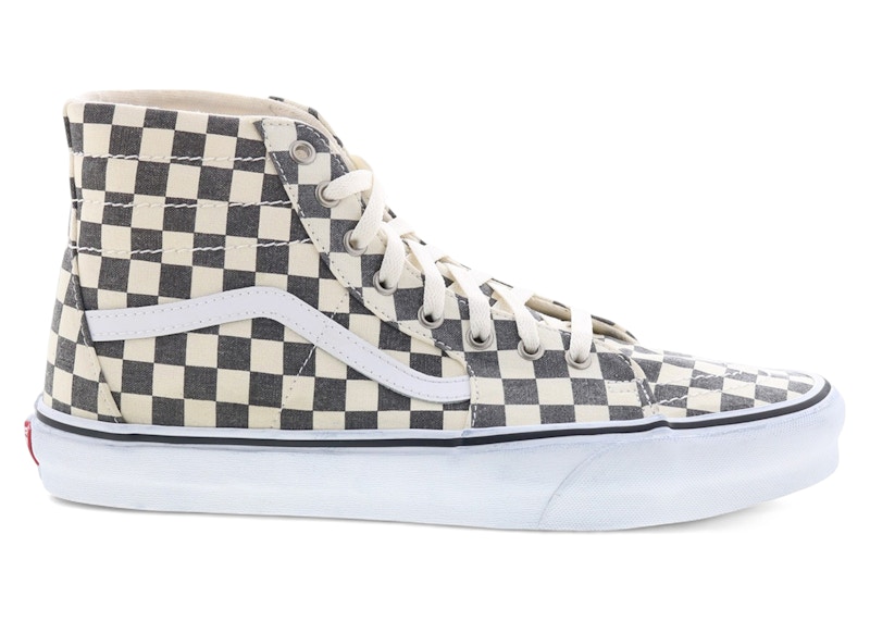 Vans SK8-HI Tapered Grey/White Washed Checkboard VN0A4U16HQE