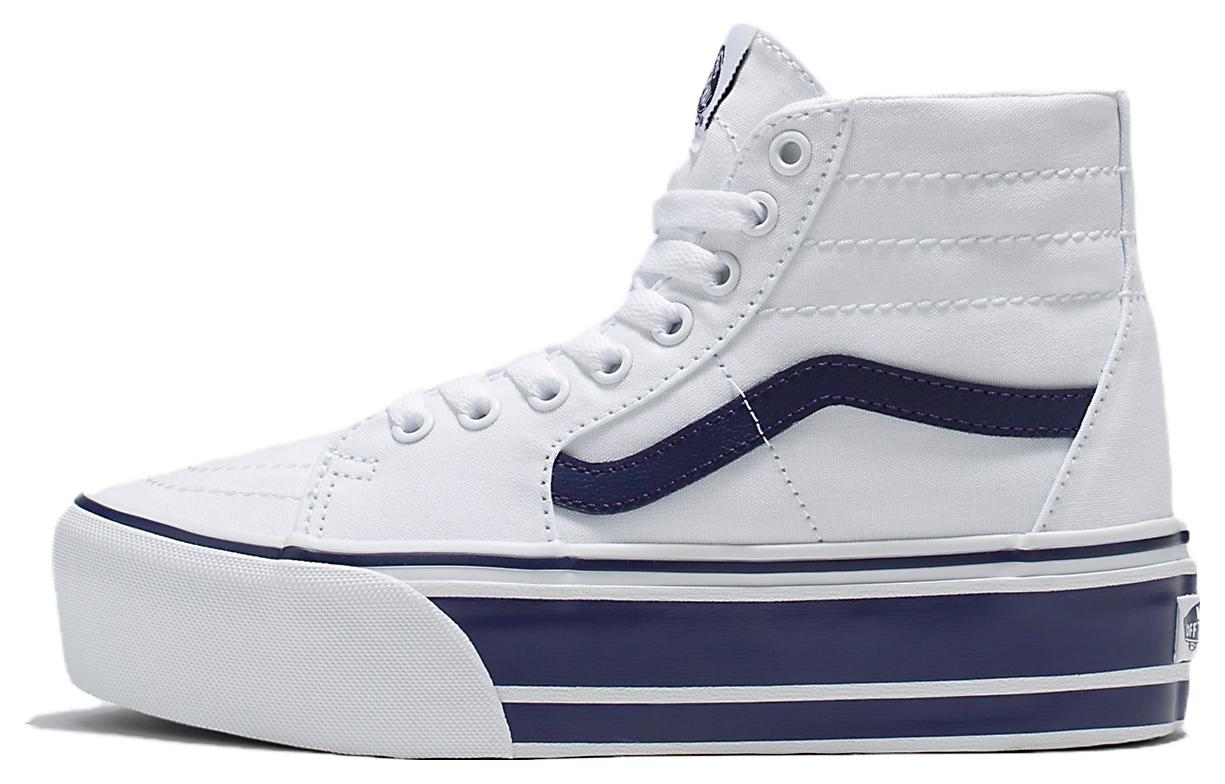 Vans Sk8-Hi Tapered Stackform 'Sport Stripes - True White Navy' VN0A5JMKNWD