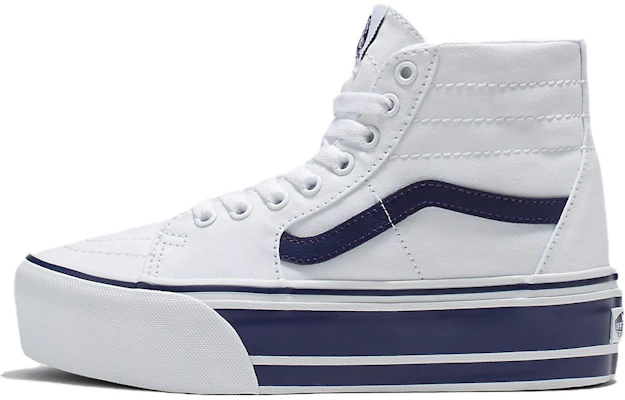 Vans Sk8-Hi Tapered Stackform 'Sport Stripes - Putih Navy Asli' VN0A5JMKNWD Buy Vans Sk8-Hi Tapered Stackform 'Sport Stripes - Putih Navy Asli' VN0A5JMKNWD