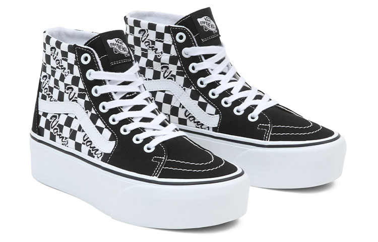 Vans Sk8-Hi Tapered Stackform Shoes 'Black White' 圖 3