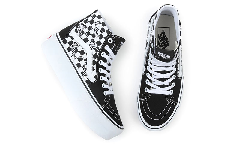 Vans Sk8-Hi Tapered Stackform Shoes 'Black White' 圖 4