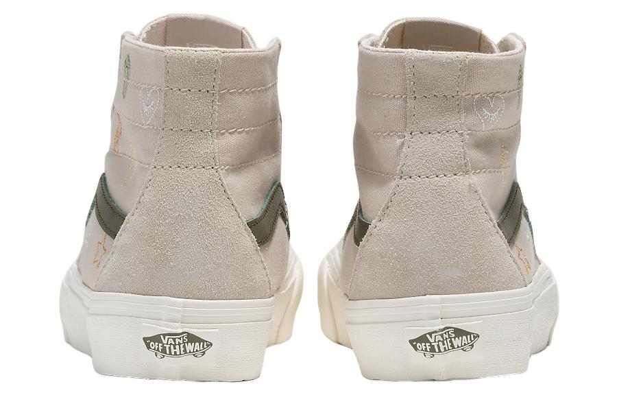 Lookbook Vans SK8 HI Tapered Vr3 防滑耐磨 高筒 滑板鞋 男女同款 米灰