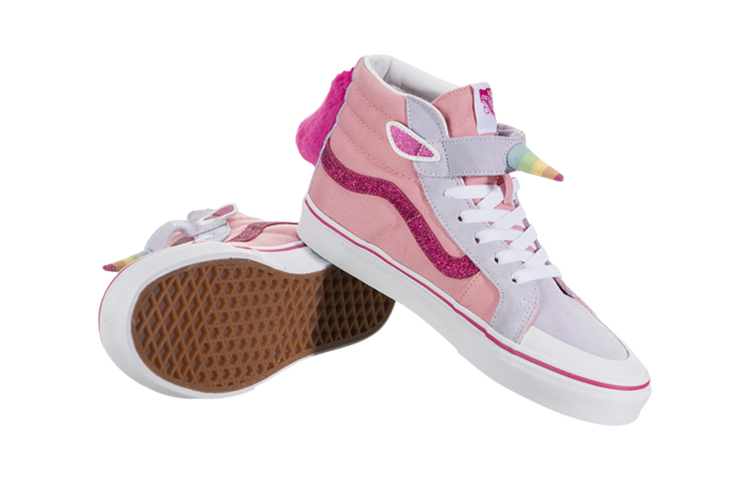 Shop Vans SK8-HI Unicorn Kasut Skateboard Santai 'Merah Jambu' VN0A4UHNWLI
