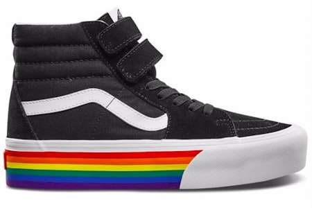 Vans Sk8-Hi V Platform 'Rainbow' Pelangi VN0A45K4VSV Order Vans Sk8-Hi V Platform 'Rainbow' Pelangi VN0A45K4VSV