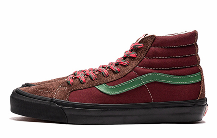 Buy Vans SK8-Hi Vault Kasut Retro Skateboarding Unisex Merah Wine Red VN0A4BVBTIX