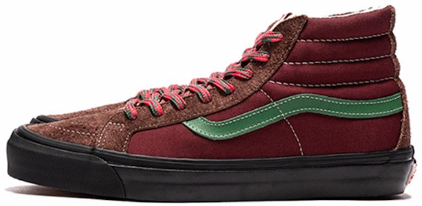 Vans SK8-Hi Vault 复古滑板鞋 男女通用 酒红色 VN0A4BVBTIX Buy Vans SK8-Hi Vault 复古滑板鞋 男女通用 酒红色 VN0A4BVBTIX