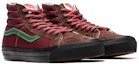 Shop Vans SK8-Hi Vault Kasut Retro Skateboarding Unisex Merah Wine Red VN0A4BVBTIX
