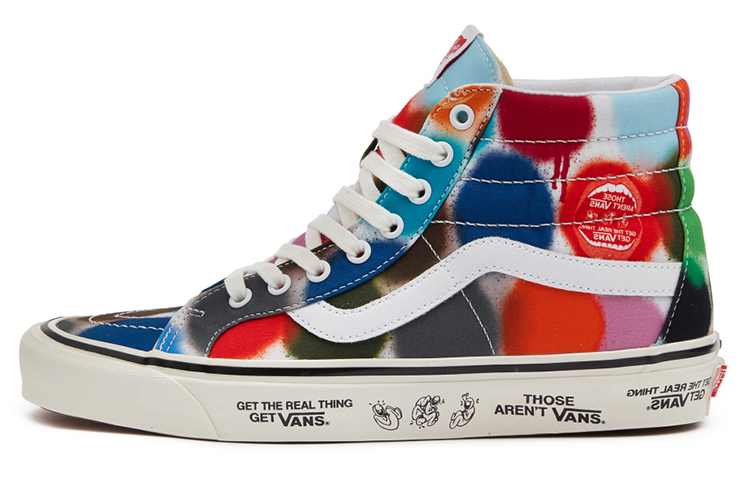 Buy 반스 스케이트-하이 멀티컬러  wear-resistant non-slip 캐주얼 스케이트보드화 VN0A38GF9XQ