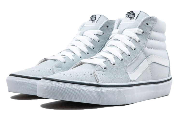 Lookbook 반스 스케이트하이 화이트 블루 (Bans Seukeiteuhai Hwaiteu Beullu) VN0A38GEOVH