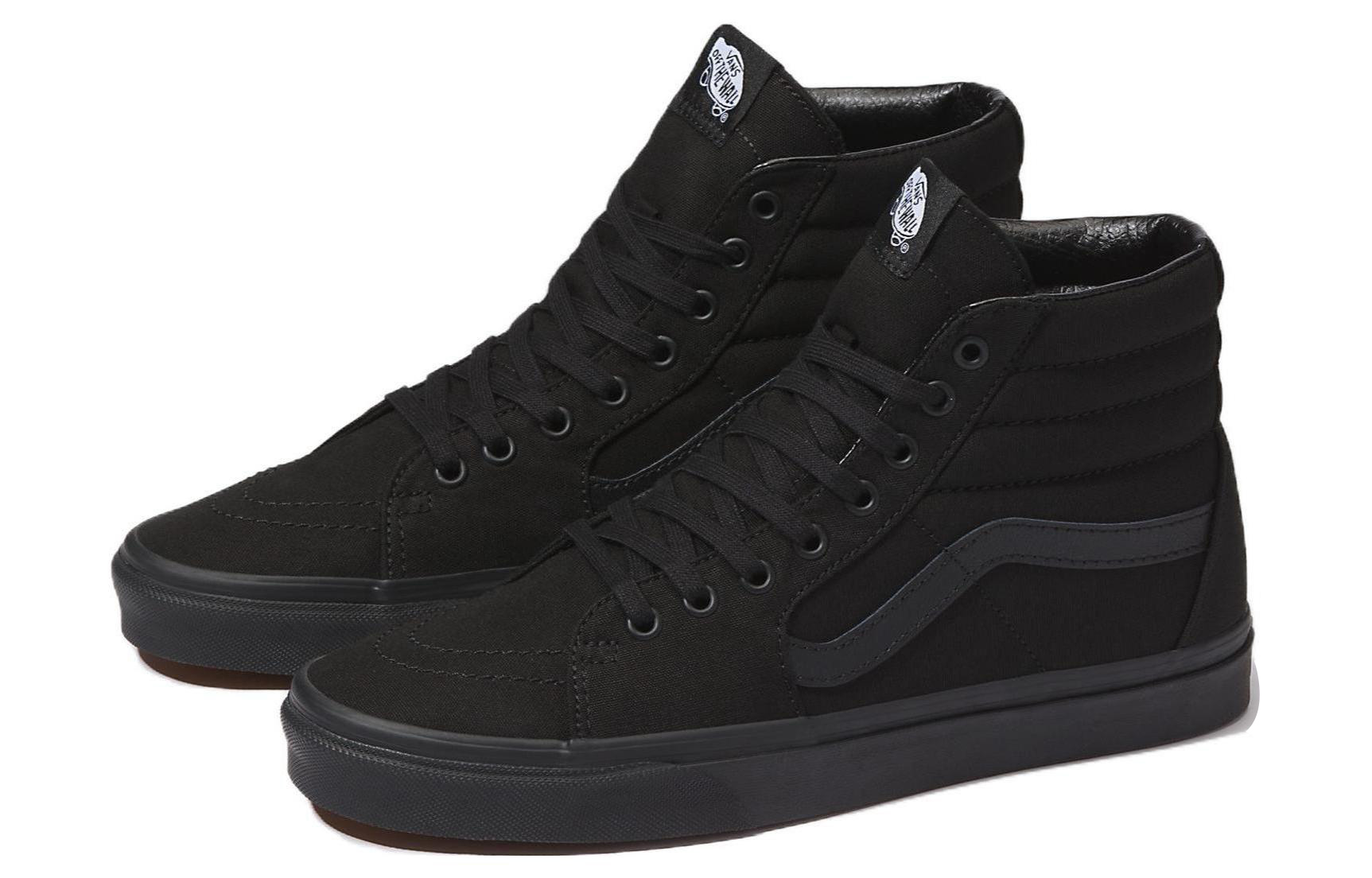 Vans Sk8-Hi Wide 'Canvas - Triple Black' 圖 3