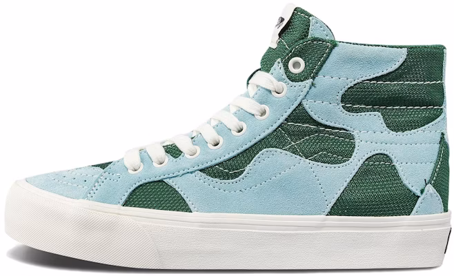 Vans Sk8-Hi WP VR3 LX 'Patchwork - Green Blue' VN0007QGGRN Buy Vans Sk8-Hi WP VR3 LX 'Patchwork - Green Blue' VN0007QGGRN