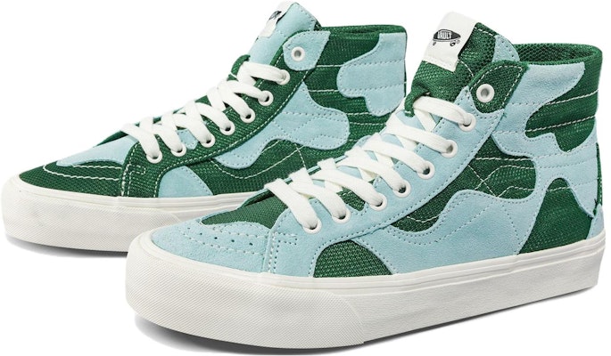 Vans Sk8-Hi WP VR3 LX 'Patchwork - Green Blue' VN0007QGGRN Lookbook Vans Sk8-Hi WP VR3 LX 'Patchwork - Green Blue' VN0007QGGRN