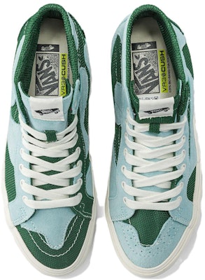 Vans Sk8-Hi WP VR3 LX 'Patchwork - Green Blue' VN0007QGGRN Shop Vans Sk8-Hi WP VR3 LX 'Patchwork - Green Blue' VN0007QGGRN