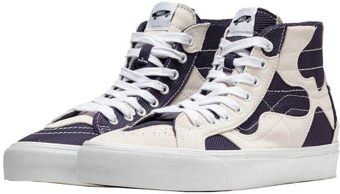Vans Sk8-Hi WP VR3 LX 'Patchwork - Putih Navy' VN0007QGW00 Lookbook Vans Sk8-Hi WP VR3 LX 'Patchwork - Putih Navy' VN0007QGW00