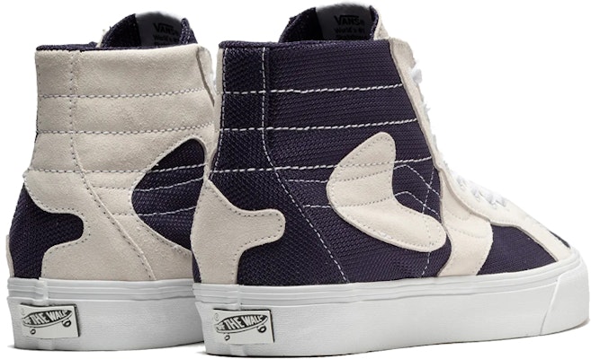 Vans Sk8-Hi WP VR3 LX 'Patchwork - Putih Navy' VN0007QGW00 Shop Vans Sk8-Hi WP VR3 LX 'Patchwork - Putih Navy' VN0007QGW00