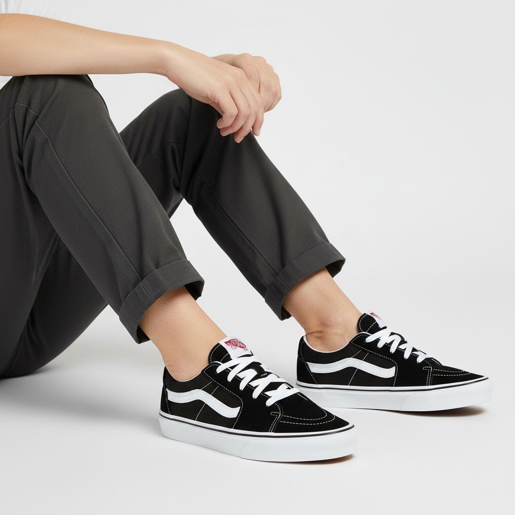 Order Vans Sk8-Low 'Hitam Putih' VN0A4UUK6BT