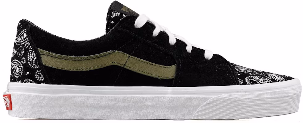 Vans スケートロー "ペイズリー 黒/緑" VN0A5KXDBLK Order Vans スケートロー "ペイズリー 黒/緑" VN0A5KXDBLK