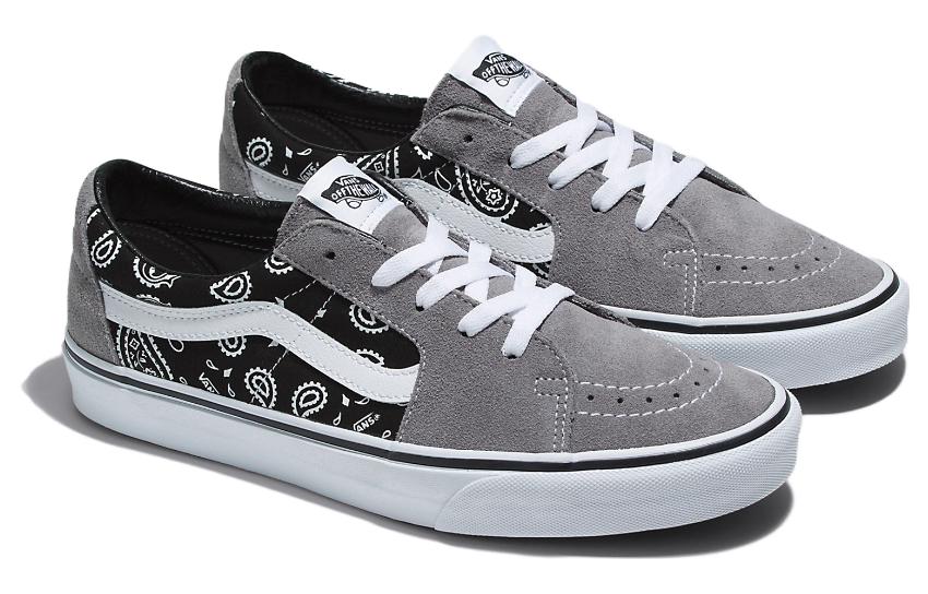Order Vans SK8 LOW Paisley 防滑耐磨 低筒 滑板鞋 男女同款 灰白