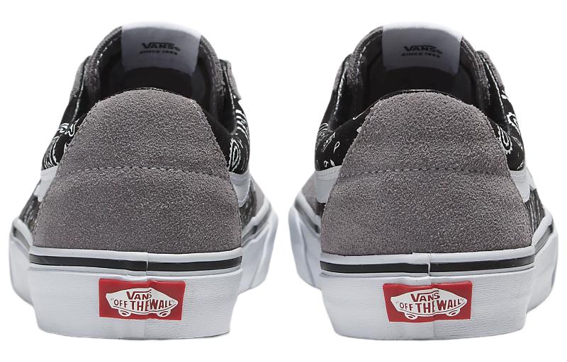 Lookbook Vans SK8 LOW Paisley 防滑耐磨 低筒 滑板鞋 男女同款 灰白