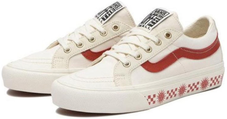 Vans SK8-Low 'White Red' VN0A4UWIB80 Order Vans SK8-Low 'White Red' VN0A4UWIB80