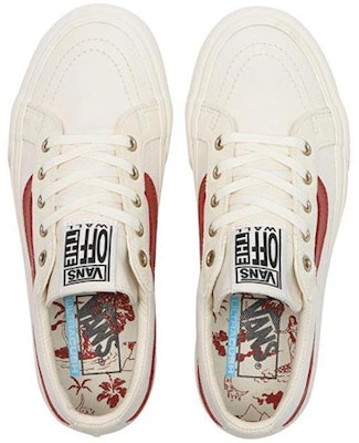 Vans SK8-Low 'White Red' VN0A4UWIB80 Lookbook Vans SK8-Low 'White Red' VN0A4UWIB80