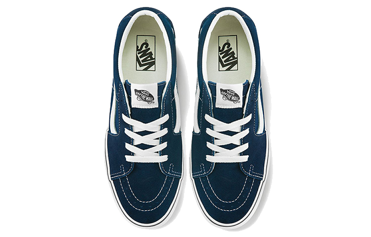 Lookbook Vans SK8 LOW 休閒 透氣輕便耐磨 低筒 滑板鞋 男女同款 藍色