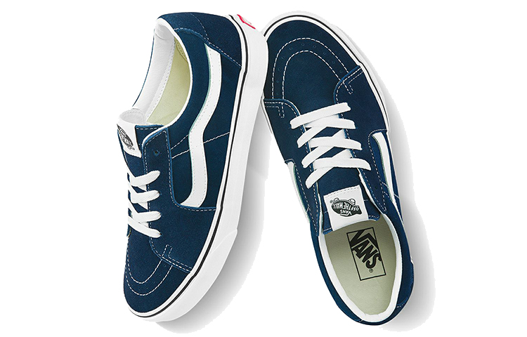 Shop Vans SK8 LOW 休閒 透氣輕便耐磨 低筒 滑板鞋 男女同款 藍色
