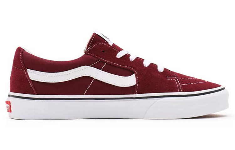 Order Vans SK8-Low Atmungsaktiv Rutschfest Low-Top Skateboard-Schuhe Rot VN0A4UUK5U7