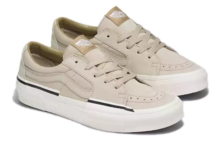 Lookbook Vans SK8 HI 防滑耐磨透氣 低筒 滑板鞋 男女款 米白色