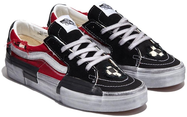 Vans Sk8-Low Reconstruct 'Black Red' VN0009QS458 Order Vans Sk8-Low Reconstruct 'Black Red' VN0009QS458