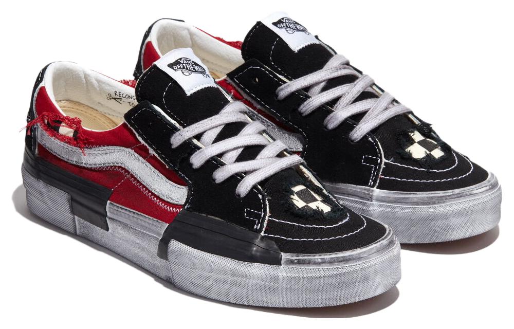 Lookbook Vans SK8 LOW 舒適氣質百搭經典 防滑耐磨 低筒 滑板鞋 男女同款 黑紅