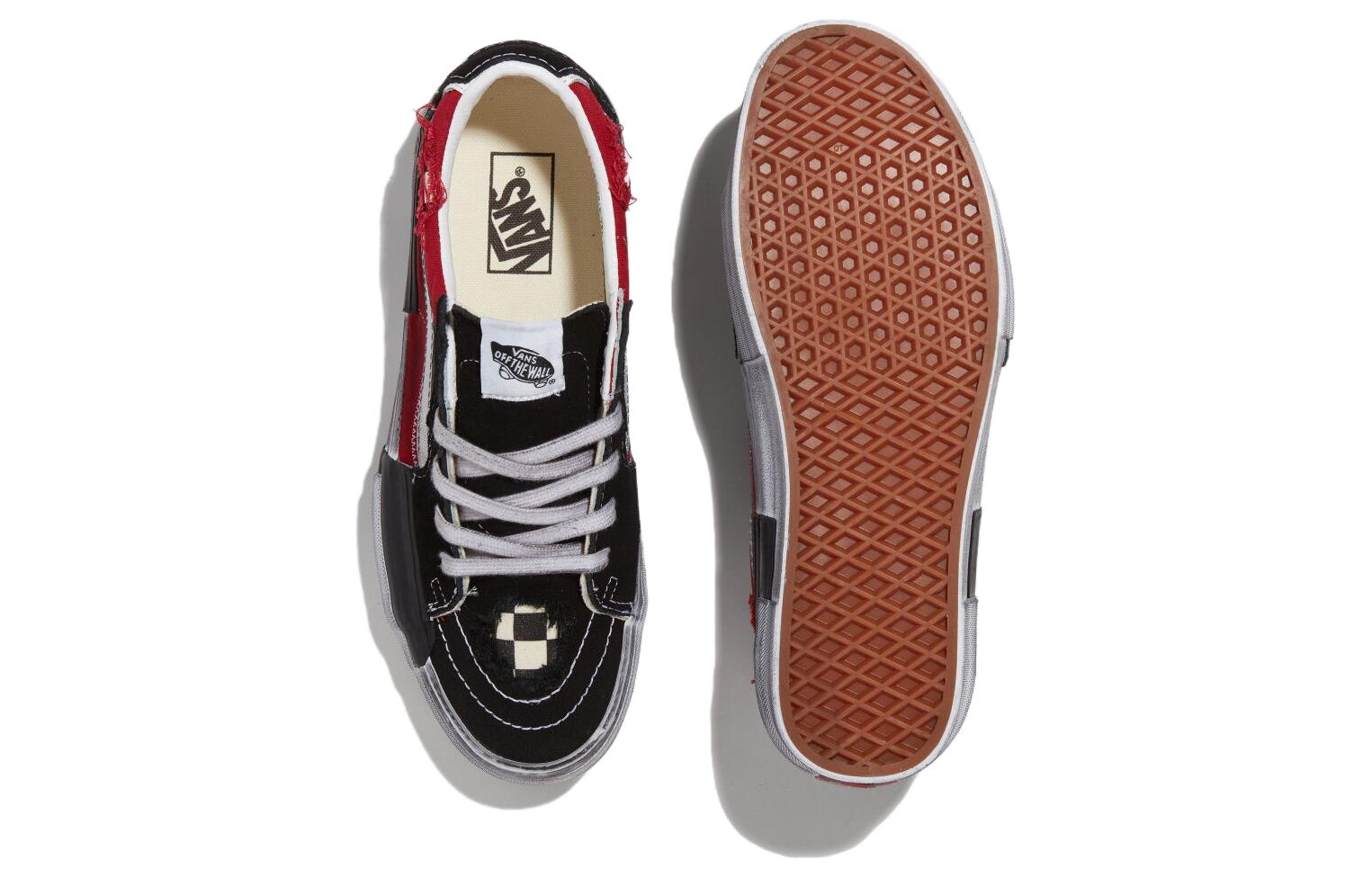 Shop Vans SK8 LOW 舒適氣質百搭經典 防滑耐磨 低筒 滑板鞋 男女同款 黑紅