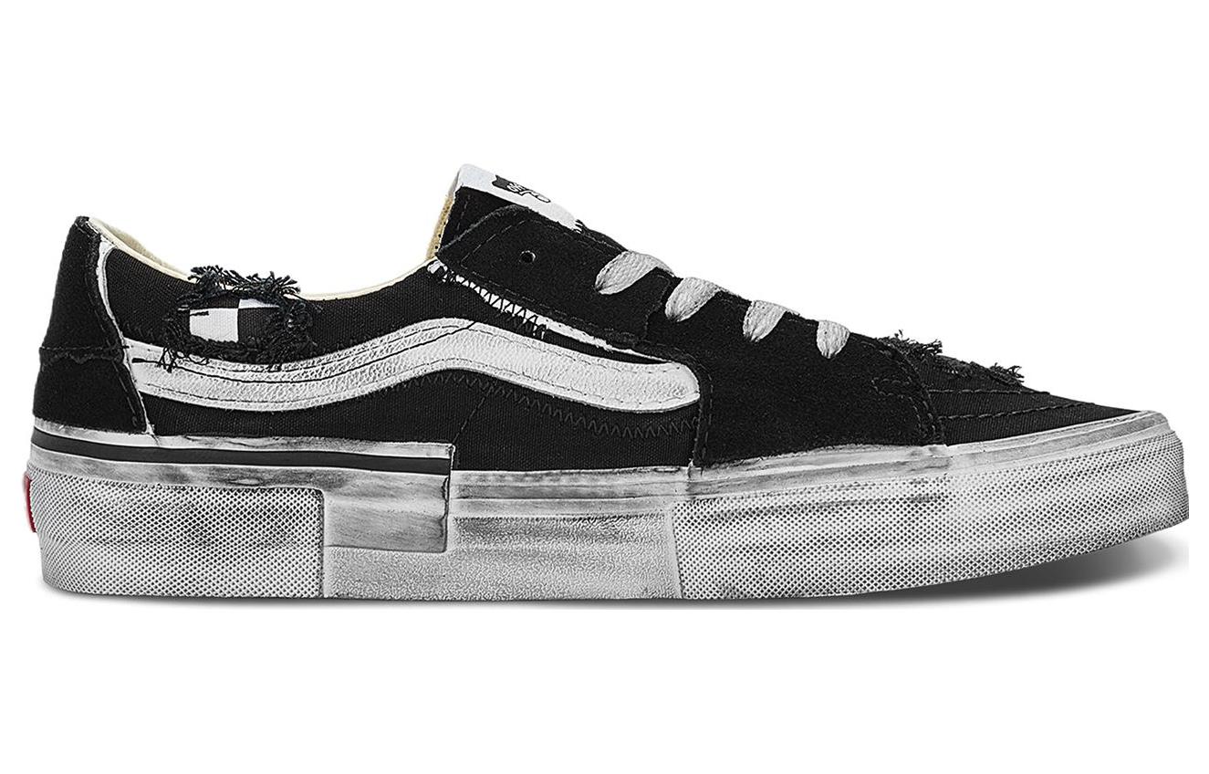 Order Vans SK8 LOW RECONSTRUCT 圓頭繫帶 輕便 低筒 滑板鞋 男女款 黑色