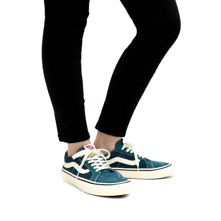 Details for Vans Sk8-Low Reissue SF 'Atlantic Deep' Pria/Wanita Sneaker VN0A4UWI24M