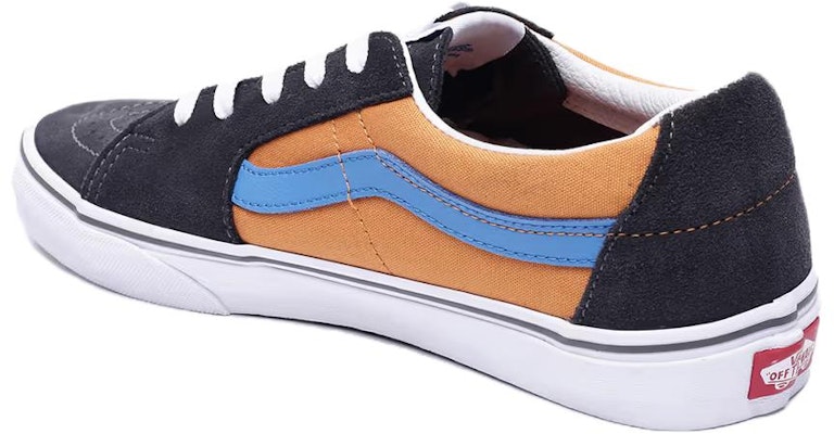 Vans SK8 LOW 防滑減震 低筒 滑板鞋 男女同款 灰橙藍 Lookbook Vans SK8 LOW 防滑減震 低筒 滑板鞋 男女同款 灰橙藍