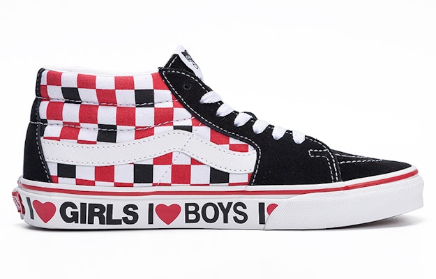 Vans Sk8-Mid '棋盘心' VN0A3WM3WKU Order Vans Sk8-Mid '棋盘心' VN0A3WM3WKU