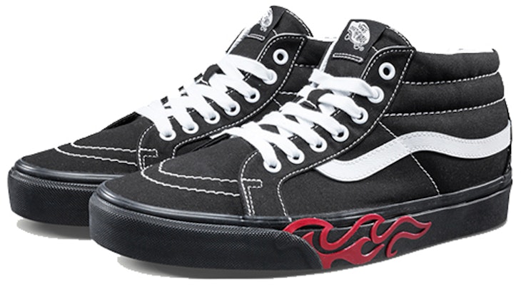 Vans Sk8-Mid 'Flame Cut Out' VN0A3MV8UQZ Lookbook Vans Sk8-Mid 'Flame Cut Out' VN0A3MV8UQZ
