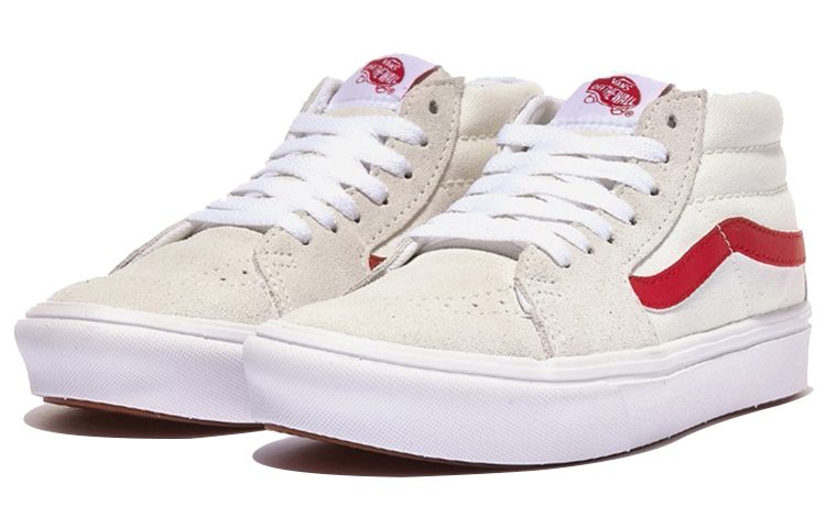 Lookbook Vans SK8-Mid Beige/Rojo VN0A4UW11SO