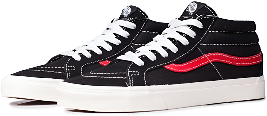 Vans SK8 MID 中筒 滑板鞋 男女同款 黑紅 Shop Vans SK8 MID 中筒 滑板鞋 男女同款 黑紅