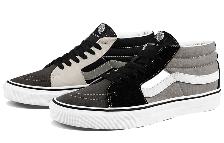Lookbook Vans SK8-Mid Black/White/Grey VN0A3WM32PD