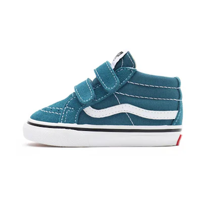Vans SK8-Mid Breathable Wear-resistant Non-Slip Low Tops Casual Skateboarding Shoes Blue