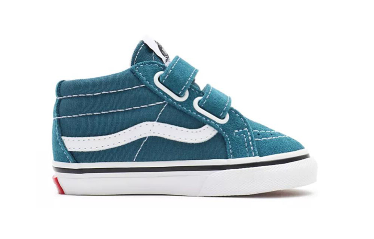 Order Vans SK8-Mid Kasual Skateboarding Biru Tahan Lasak & Anti Gelincir Malaysia VN0A5DXD9EM