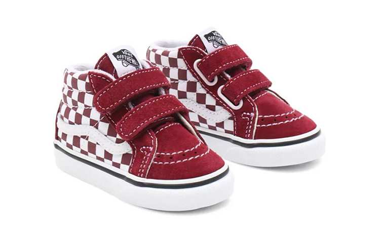 Lookbook Vans SK8-Mid Ajedrez Rojo/Blanco VN0A5DXD99G