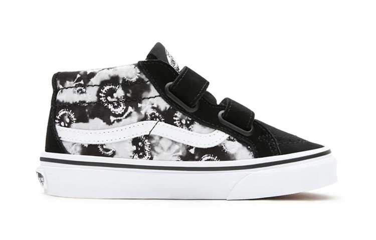 Order 中童 Vans SK8 MID 中筒 兒童滑板鞋 黑白